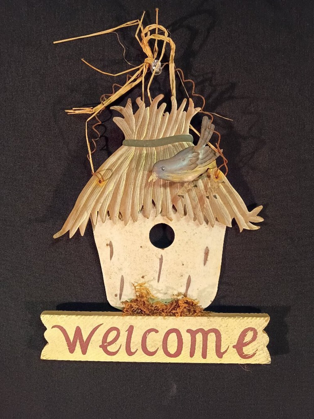 Designspirations Welcome Birdhouse Wall Hanging Rustic Country Farmhouse Decor